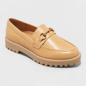 Women's Danica Platform Loafers - A New Day Tan 8.5
